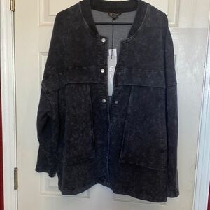 DG2 by Diane Gilman Black Bomber Jacket